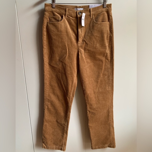 NWT.  LOFT High Rise Straight Fit Corduroys, Womens 10T - Picture 2 of 14